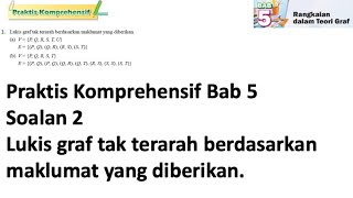 Praktis komprehensif Bab 5 No 2  Tingkatan 4 Bab 5 Rangkaian dalam teori graf  Math Tingkatan 4 [upl. by Imuyam545]