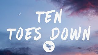 Calboy  Ten Toes Down Lyrics [upl. by Hiltan356]