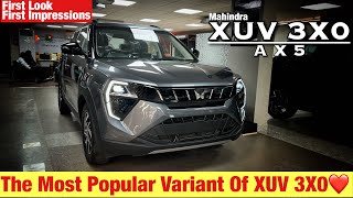 Mahindra XUV 3X0 AX5 Value for money variant❤️ trending automobile cardekho luxury xuv3xo car [upl. by Ara]