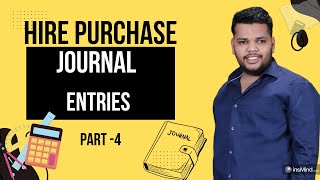 Hire Purchase  Journal Entries  Bcom Bcomh CA Foundation [upl. by Naed]