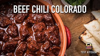 Slow Cooker Chili Recipe Beef Chili Colorado [upl. by Phemia]