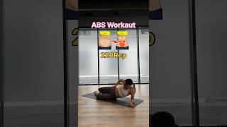 220 reps for your abs💪🏼Push your limits with this intense workout and feel the burn🔥 abworkout [upl. by Onek]