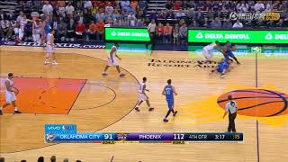 20170407 Russell Westbrook stat padding for triple double highlight [upl. by Salome94]