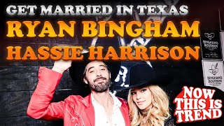 Yellowstone Stars Ryan Bingham Hassie Harrison Get Married In Texas [upl. by Arand]