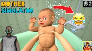 Mother simulator part2 gameplay in tamilMother simulator funny gameon vtg [upl. by Ahsel127]