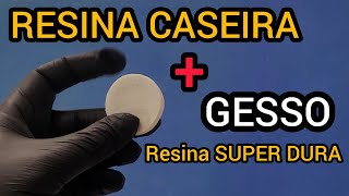 Resina Caseira com GESSO testei e o resultado foi SURPREENDENTE [upl. by Dunkin]