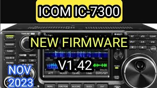 FULL INSTALL  FIRMWARE ICOM IC7300 v142 November 2023 v142 [upl. by Anyehs]