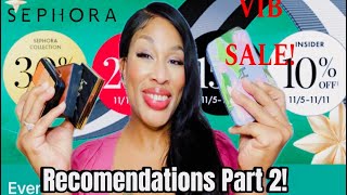 SEPHORA FALL 2024 VIB SALE RECOMMENDATIONS PART 2 [upl. by Lira]