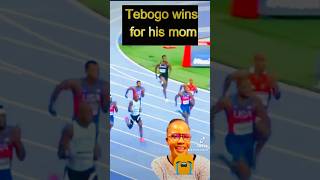 Tebogo beats Noah Lyles Wins Gold for his mom paris2024 athletics trending [upl. by Lyndsay122]