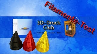 3D Druck  FilamenteTest [upl. by Nagard]