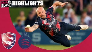 Match Highlights  Kent Spitfires vs Middlesex  Vitality Blast 2021 [upl. by Ewan]