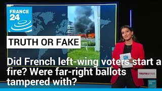 French snap elections Debunking viral fake news after National Rallys gains • FRANCE 24 English [upl. by Bobbye882]