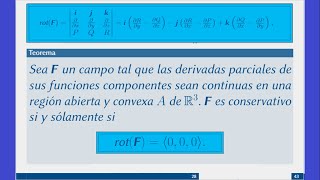 El Rotacional y campos conservativos sobre R3 Condiciones suficientes y necesarias [upl. by Atirb244]