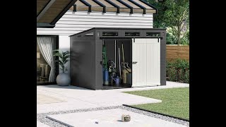 Suncast 10x7 Barn Door Storage Shed Assembly BMS9000 [upl. by Suoivart]