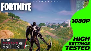 Fortnite Chapter 5 Season 2  RX 5500 XT  i7 4770  High Settings Tested [upl. by Eiramlatsyrk]