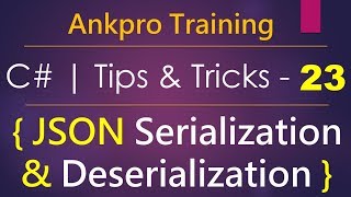 C tips and tricks 23  How to serialize amp deserialize object to JSON using newtonsoftJSON library [upl. by Nihs653]