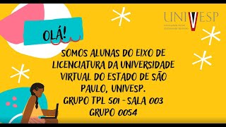 📓PROJETO INTEGRADOR I EIXO LICENCIATURA  UNIVESP📓 [upl. by Nibor]