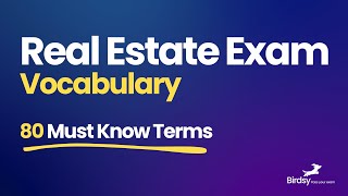 Real Estate Vocabulary EXAM CHALLENGE [upl. by Aryt]