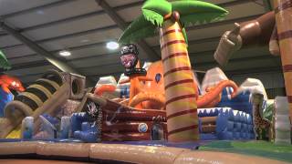 The biggest bouncy castle moonwalk bounce house in the world official video [upl. by Sakul]