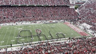 Ohio State Marching Band performs Script Ohio before Maryland game [upl. by Byrle]