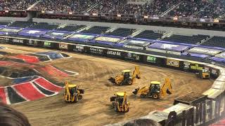 Dancing Diggers Show  Monster Jam World Finals 2024  SOFI Stadium [upl. by Datha]