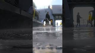 Washing a US Navy Warship Underway [upl. by Fabozzi]