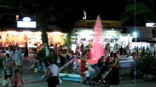 Greece Halkidiki Hanioti  Central Square in the evening [upl. by Edurtreg447]