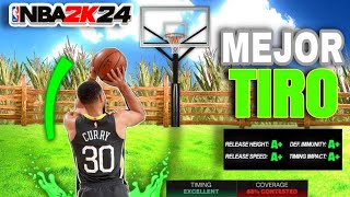 EL MEJOR TIRO Para TODAS LAS BUILDS CUALQUIER TRIPLE 76 o 90 NO FALLA 100 VERDE EN NBA2K24 [upl. by Livingstone529]