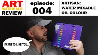 ART MATERIAL REVIEW Artisan Water Mixable Oil Paint [upl. by Elodea754]