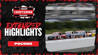 NASCAR Official Extended Highlights  NASCAR Craftsman Truck Series from Pocono [upl. by Attevaj944]