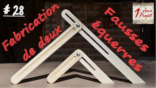 28Fabrication de deux fausses équerres [upl. by Noorah]