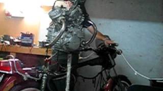 CX500 starting on engine stand [upl. by Riesman]