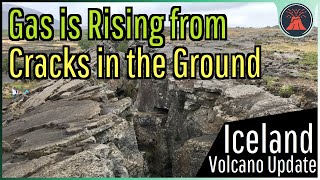 Iceland Volcano Update Gas is Rising from the Ground Cracks Tear Through a Town [upl. by Faruq671]