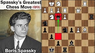 Spasskys Greatest Chess Move  Gilles Andruet vs Boris Spassky 1988 [upl. by Kcorb]