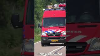 brandweer Vinkeveen met spoed naar een persoon te water in Ouderkerk aan de Amstel feuerwehr 112 [upl. by Oiziruam]