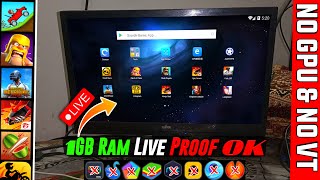 😍100 Live Proof  Fastest amp Lightest Android Emulator 1GB RAM PC NO VT  FIX OPENGL Dual Core PC [upl. by Nightingale118]