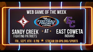 Football Fridays in Georgia Web Game Sandy Creek at East Coweta [upl. by Susejedairam]