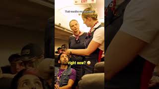 A Man Ask Beautiful Air Hostess CAN I KISS YOU😍 What Reaction Lets SEE😘shortsviral airhostess [upl. by Drain]