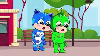 Catboy Please Help Me Baby Owlette Gets Lost  Catboys Life Story  PJ MASK 2D Animation [upl. by Joy708]