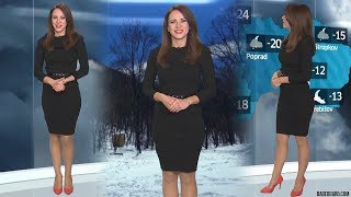 Lenka Vavrinčíková Slovakia Weather Presenter 912017 [upl. by Zzaj]