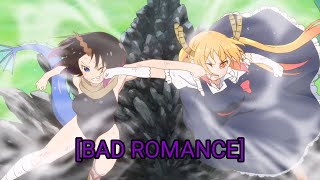 Tohru vs Elma  Bad Romance AMV [upl. by Pergrim]