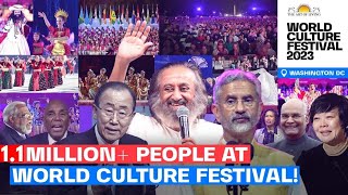 11 Million People  180 Countries  World Culture Festival 2023 Highlights  Gurudev [upl. by Dasteel]