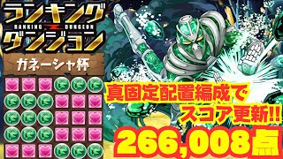 〜パズドラ〜 真固定配置でスコア更新タンクトップマスターが人権ガネーシャ杯 [upl. by Adley770]