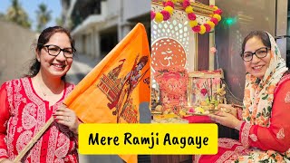 Ram Mandir Inauguration  Ayodhya Ram Mandir  Ram Consecration 🏹🙏🏻  Enjoy Preeti Vlogs [upl. by Notreb]