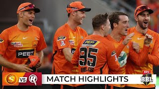 Scorchers explosive start overcomes Finchs fast finish BBL12 [upl. by Yenettirb]