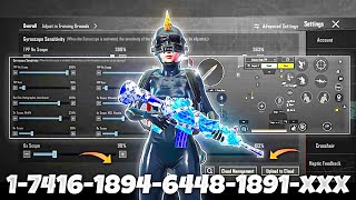 NEW UPDATE 34 🔥 BEST SENSITIVITY CODE  CONTROL SETTINGS PUBG MOBILEBGMI [upl. by Esinet]