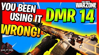 NO RECOIL Close Range DMR 14 Class Setup in WARZONE  Iron Sight Loadout  Best Attachments [upl. by Alvinia]