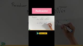 Ejercicio fácil sobre radicación matemática maths matematicas [upl. by Tabber]