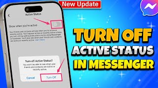 How To Turn Off Online Status In Messenger 2024 Android amp iOS [upl. by Tiana745]