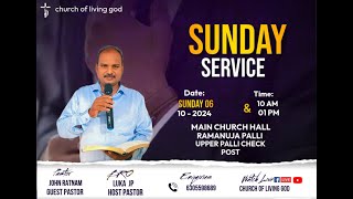 Sunday Service  06102024  Church Of Living God [upl. by Atnomed]